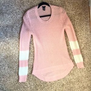 Knitted long sweatshirt
